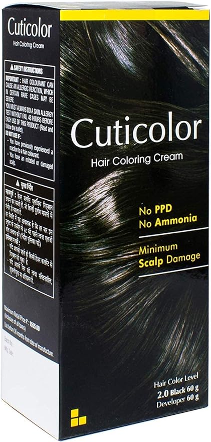 Cuticolor - Permanent Hair Color Cream (Black)