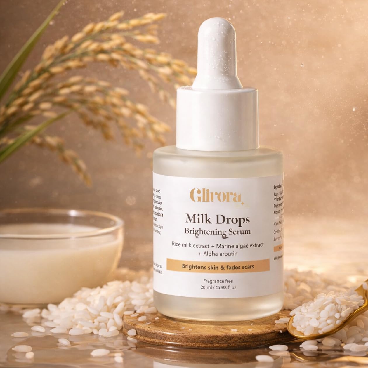 Vilvah Milk Drops Brightening Serum Pack of 2, 20 ml
