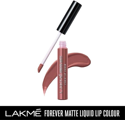 Lakme Forever Matte Liquid Lip Colour, Nude Hue, 5.6 ml