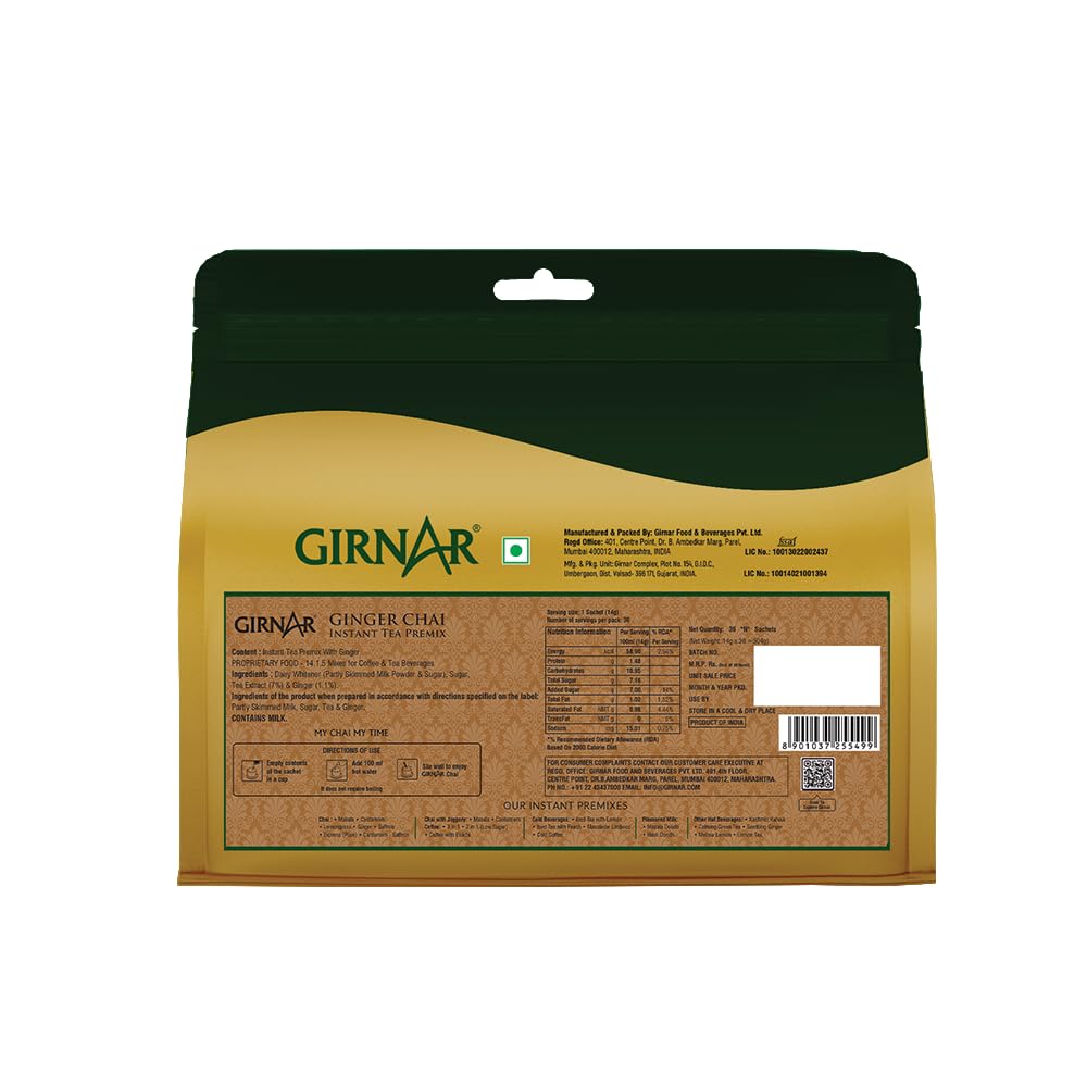 Girnar Instant Premix With Ginger (36 Sachets)