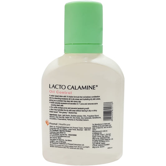 Lacto Calamine Skin Lotion - Skin Balance Oil Control, 60 ml pack of 2