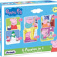 Frank Peppa Pig 6 In 1 Puzzle for 3 Year Old Kids And Above