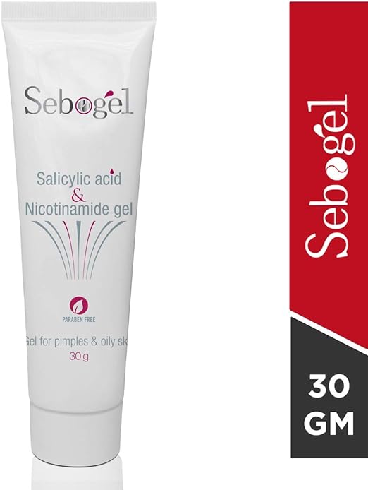 Sebogel Salicylic Acid & Nicotinamide Gel for Pimples & Oily skin - 30gm