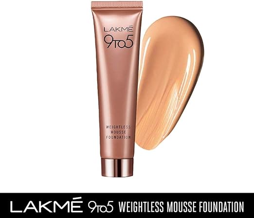 LAKME 9 to 5 Weightless Foundation Mousse Beige - Vanilla, 25g