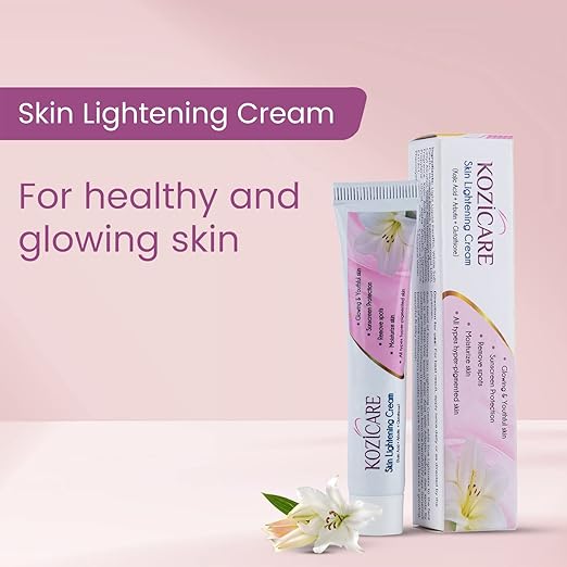 Healthvit Kozicare Kozic Acid, Vitamin C & E, Arbutin Skin Whitening Cream,15g (Pack of 4)