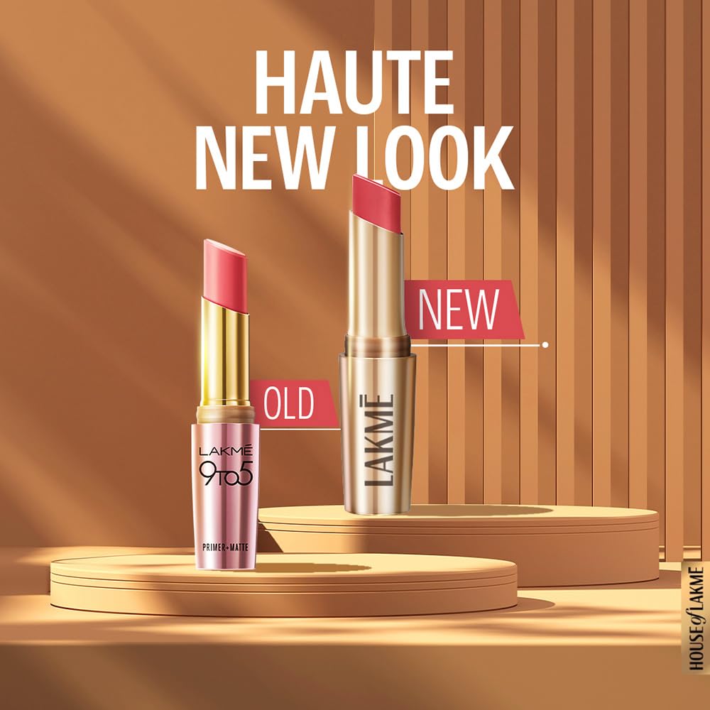 Lakme 9To5 Primer + Matte Lip Color Mp7 Blushing Nude, 3.6 gm