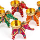 JH Gallery Handcrafted Elephant Tealight Candle Holder/Diwali Diya for Home Decor/Diwali Decoration (Pack of 6)