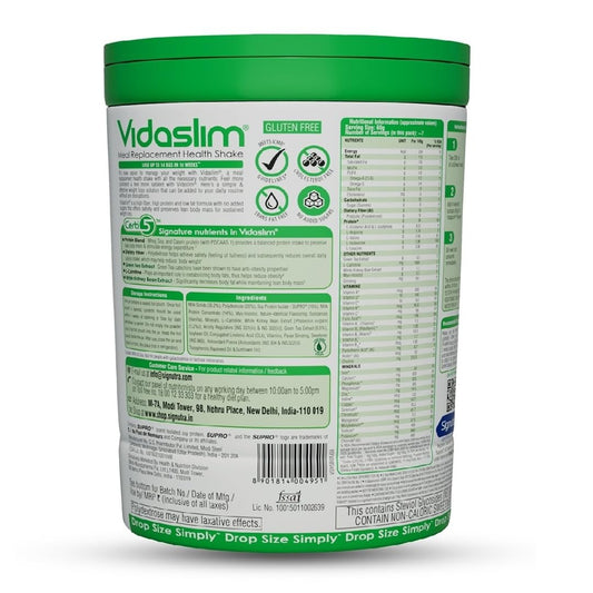 Vidaslim Meal Replacemen Health Shake For Weight Control & Management, 400 gm, Vanilla Elixir