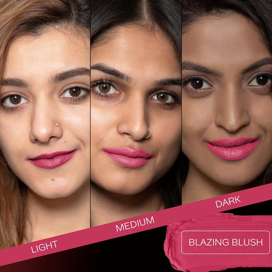 Faces Canada Weightless Matte Lipstick, Blazing Blush , 4gm