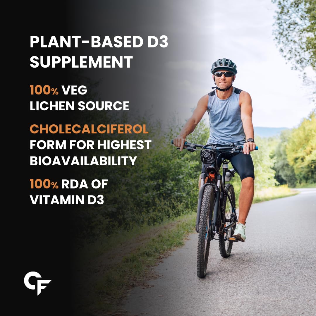 Carbamide Forte Vitamin D3 K2 Supplement for Bone & Heart Health-120 Veg Tablets