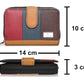 K London Medium Size Ladies Leather Purse RFID Blocking| Money Organisers with Zip Around Section| Real Leather Purse | Daily Use (Multicolour)(KL_481)