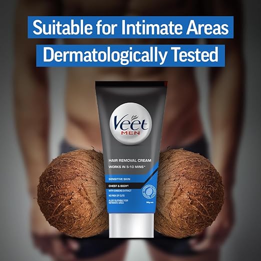 Veet Hair Removal Cream for Men, Sensitive Skin, 50 gm
