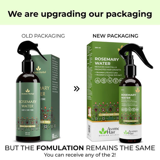 Avimee Herbal Rosemary Water For Hair Growth (200 ml) | Mist Spray for Hairfall | Rosemary Hair Mist | Adds Shine & Helps Reduce Hairfall, Strengthens Hair | For Men & Women