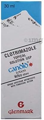 Glenmark Clotrimazole Topical Solution USP Antifungal Candid Lotion, 30 ml