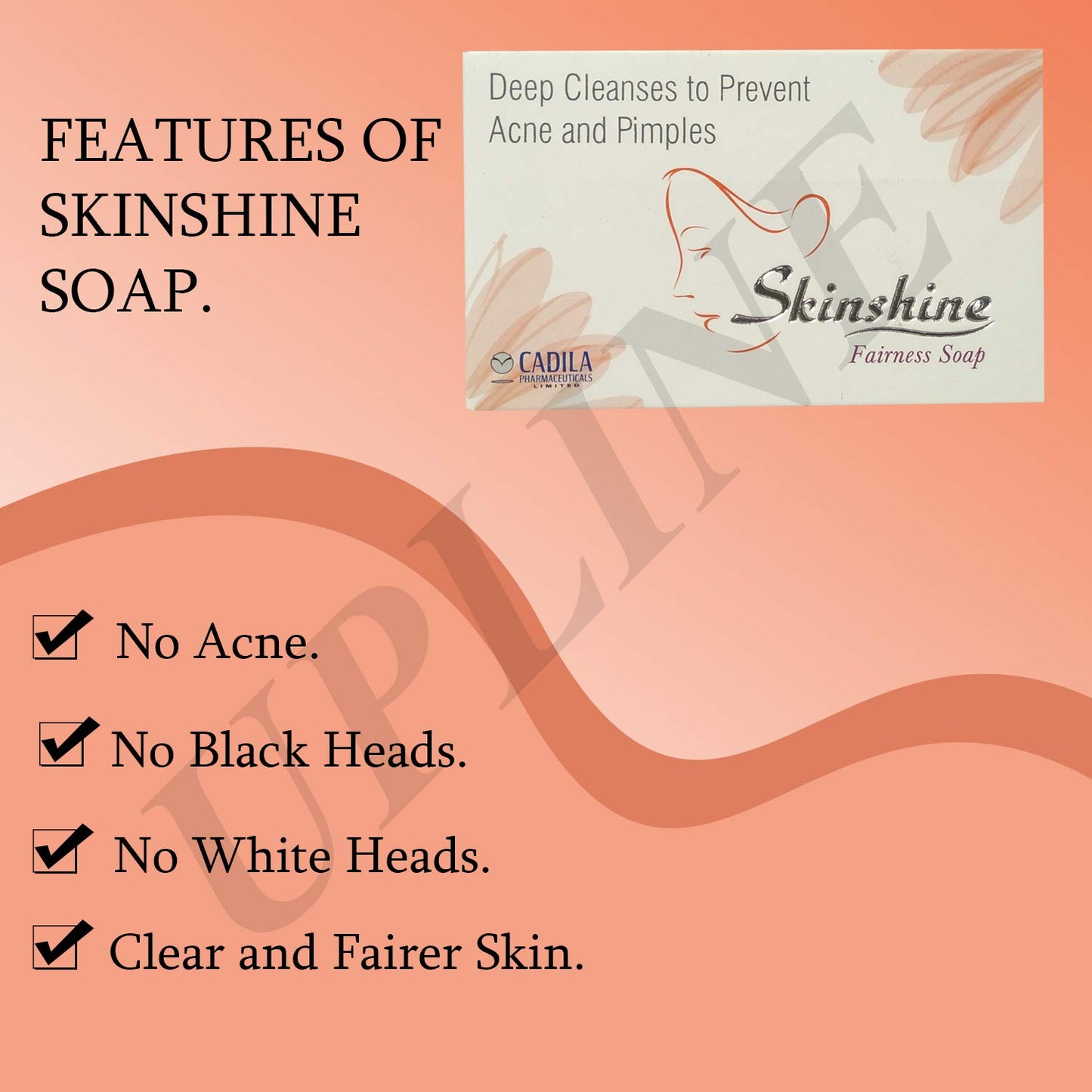 Skinshine Fairness Bar Soap For Acne Prone Oily Skin Item 75 gm Pack Of 5