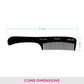 Vega Grooming Hair Comb,Handmade, (India's No.1* Hair Comb Brand)For Men and Women,Black, (HMBC-203)
