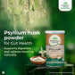 A TATA Product - Organic India Isabgol Whole Psyllium Husk Powder - 100g, With Dietary Fiber, Supports Gut Health & Digestive System, Gluten Free, Non-GMO Project Verified, NPOP & USDA Certified