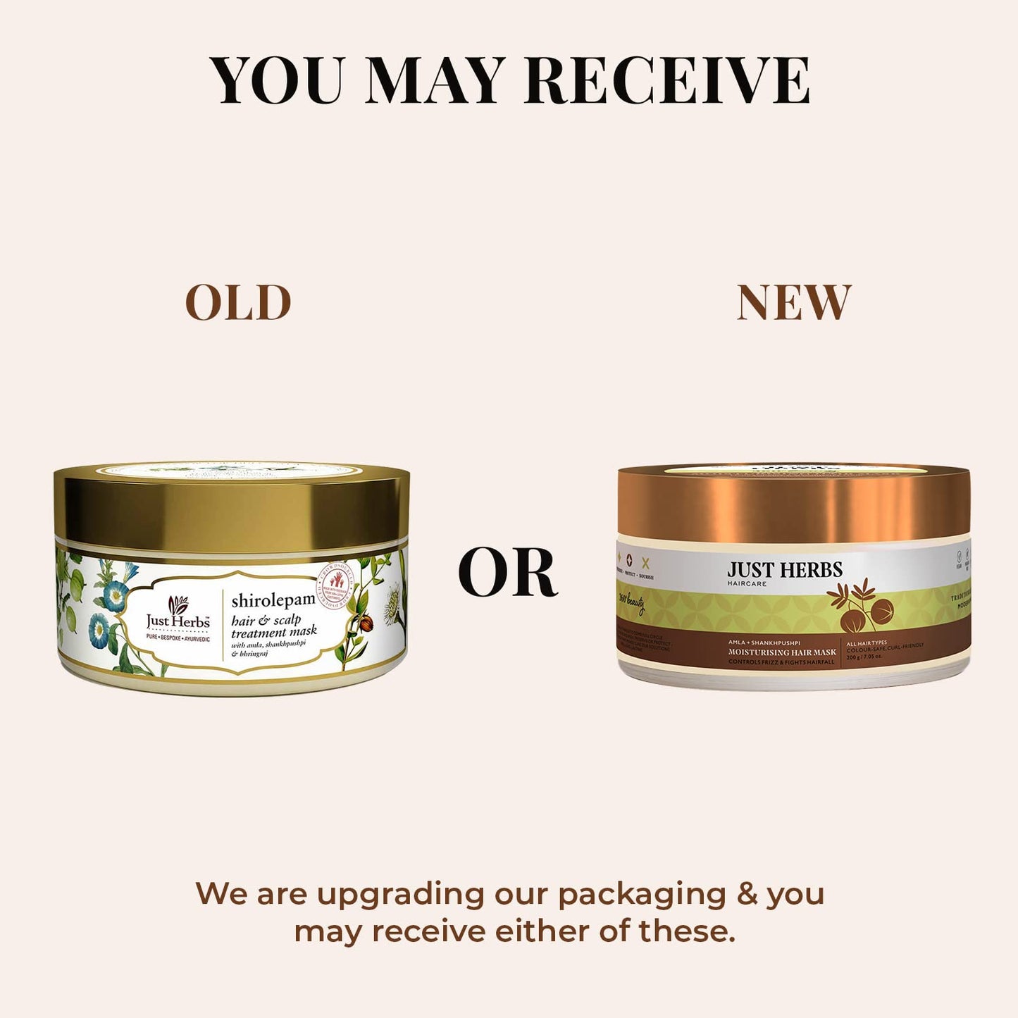 Just Herbs Ayurvedic Shirolepam Hair & Scalp Treatment Mask Cream 200 gm