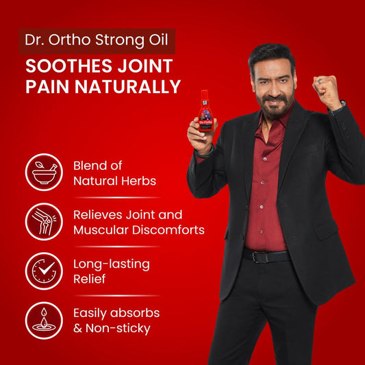 Dr.Ortho Ayurvedic Strong Oil 120Ml - For Joints Pain, Knee Pain, Neck Pain, Back Pain, Shoulder Pain