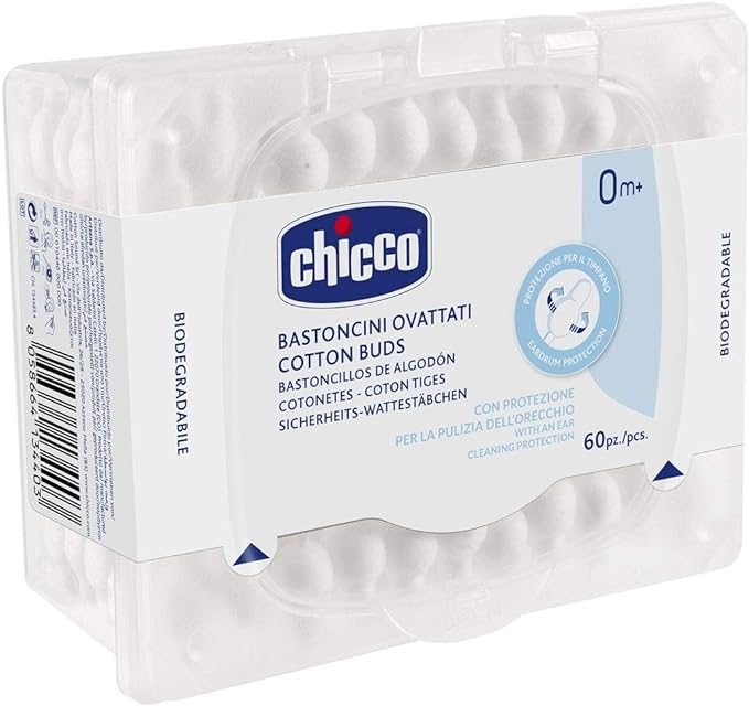 Chicco wadded sticks safe hygiene - 60Piece