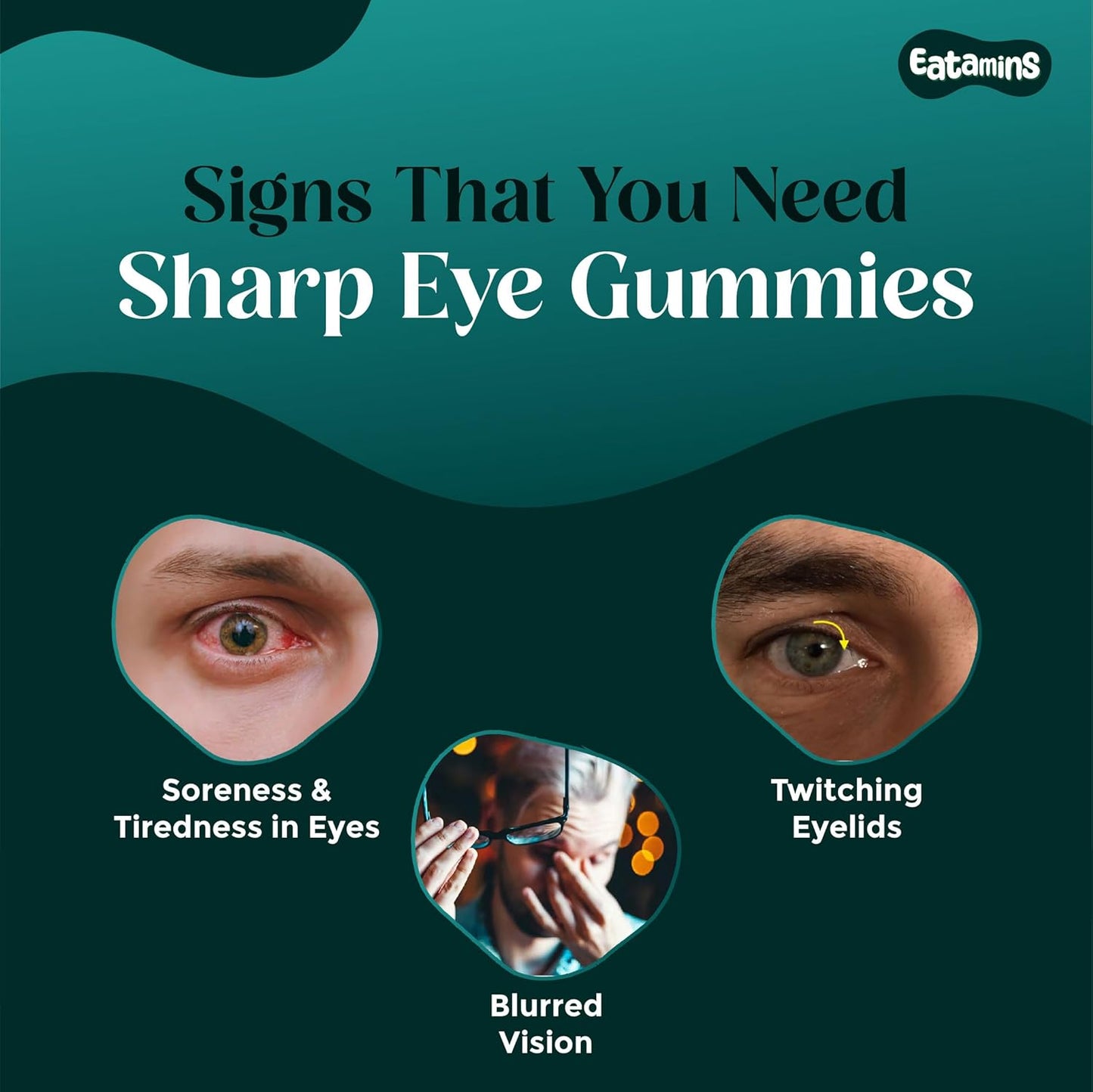 Eatamins Sharp Eye Gummies – Mix Fruit Flavor, 30 Count