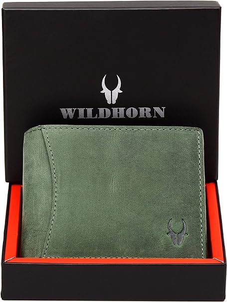 WILDHORN Genuine Leather Hand-Crafted Wallet For Men, Bifold Leather Wallet