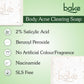 BAKE 2% Salicylic Acid Soap (2 pcs) Scrub Treatment with Niacinamide for Body & Back Acne, Reduces Strawberry Legs | Fades Dark Spots | Non Drying Formula | Soap For Men & Women | 100g x 2