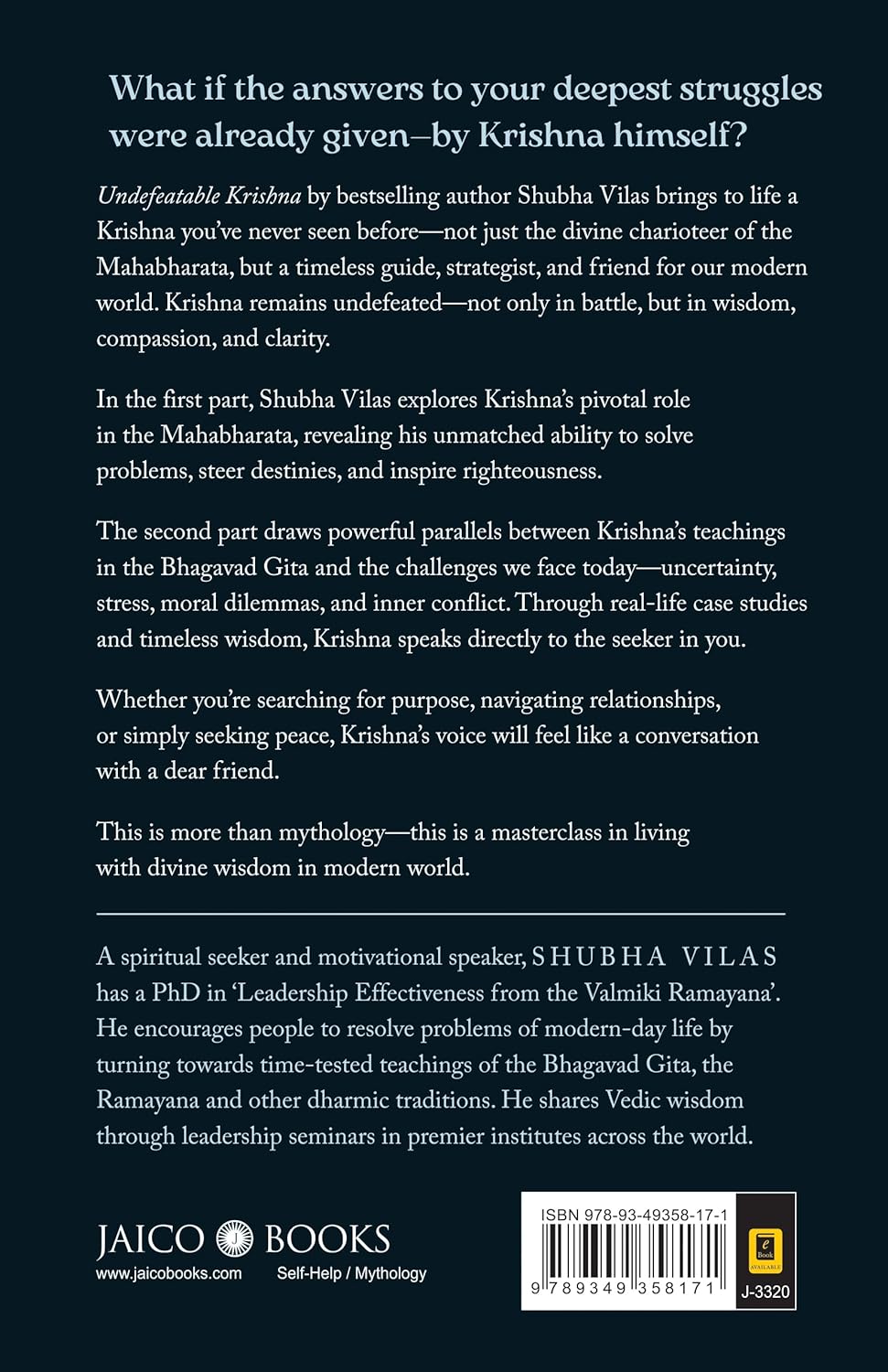 Icons of the Mahabharata – Book 1: Undefeatable Krishna: The Supreme Strategist’s Timeless Wisdom for Navigating Modern Life