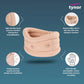 TYNOR Cervical Collar Soft with Support, for Neck Support & Pain Relief, Beige, Medium