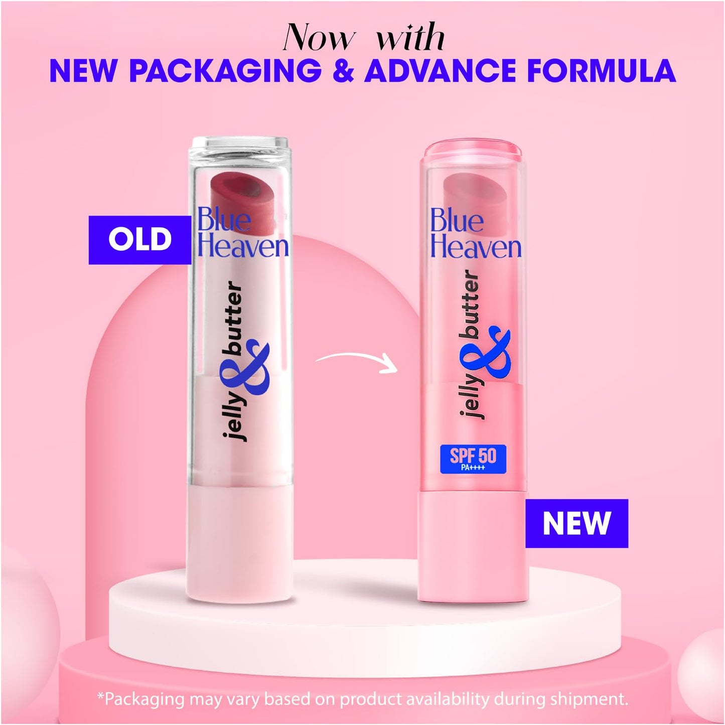 Blue Heaven Jelly & Butter Lip Balm, Dusty Rose, 3g, Pack of 2