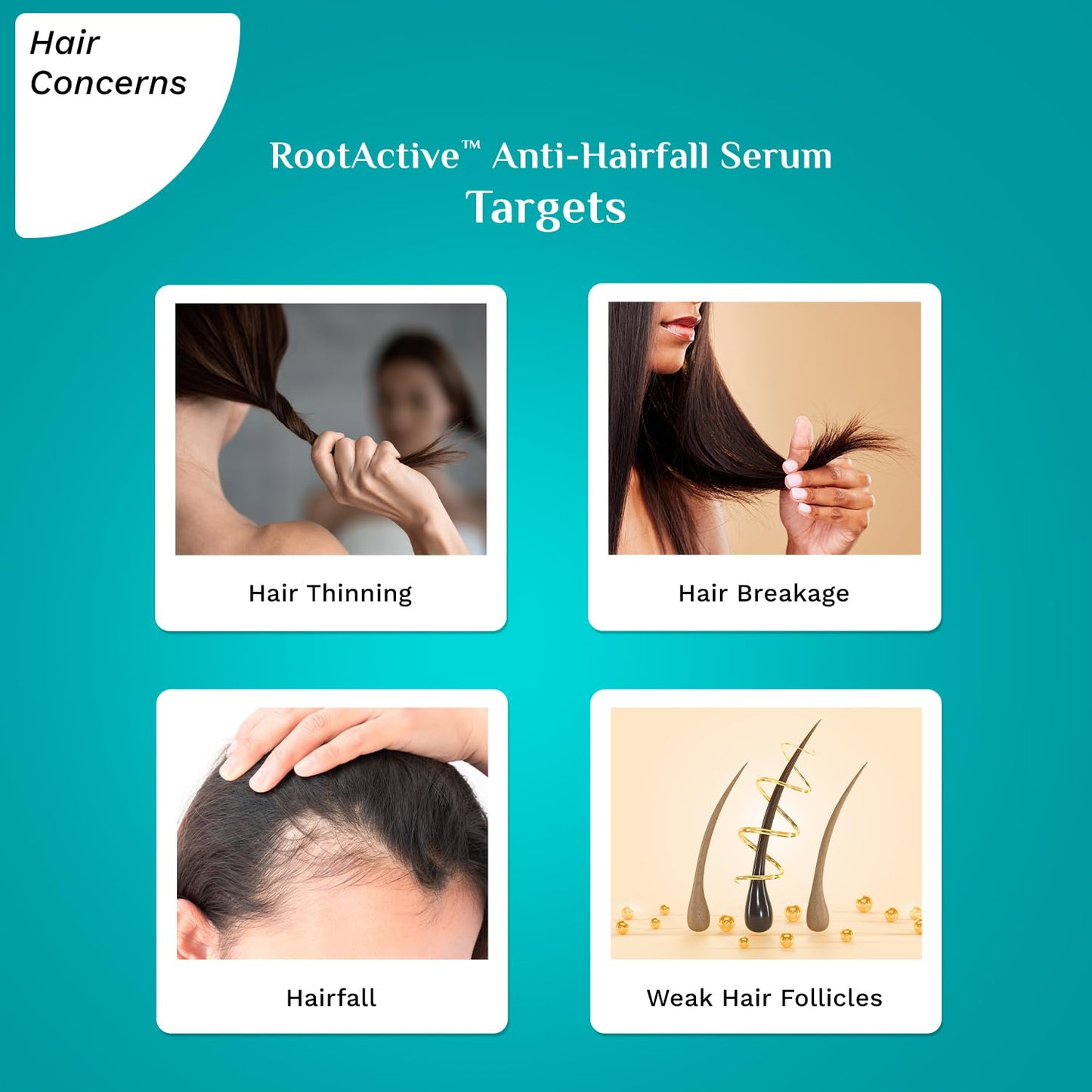Pilgrim RootActive Anti-Hairfall Serum With Spanish Rosemary, Caffeine, Biotin, Capilia Longa, Saw Palmetto (30ml) | Strengthens Hair Roots, Reduces hair loss & Increases Hair Density | For Men and Women
