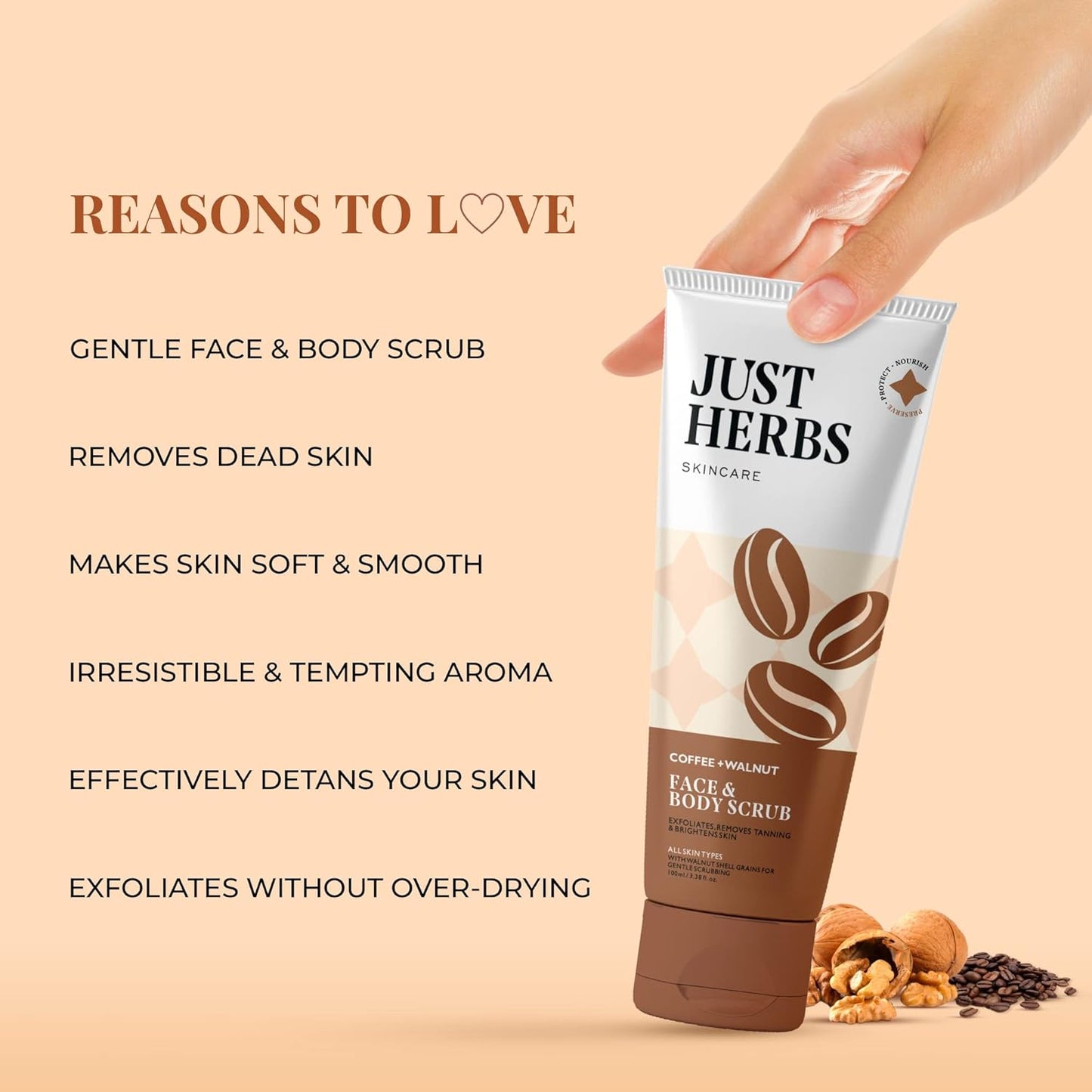 Just Herbs Coffee Body Scrub 100 ml