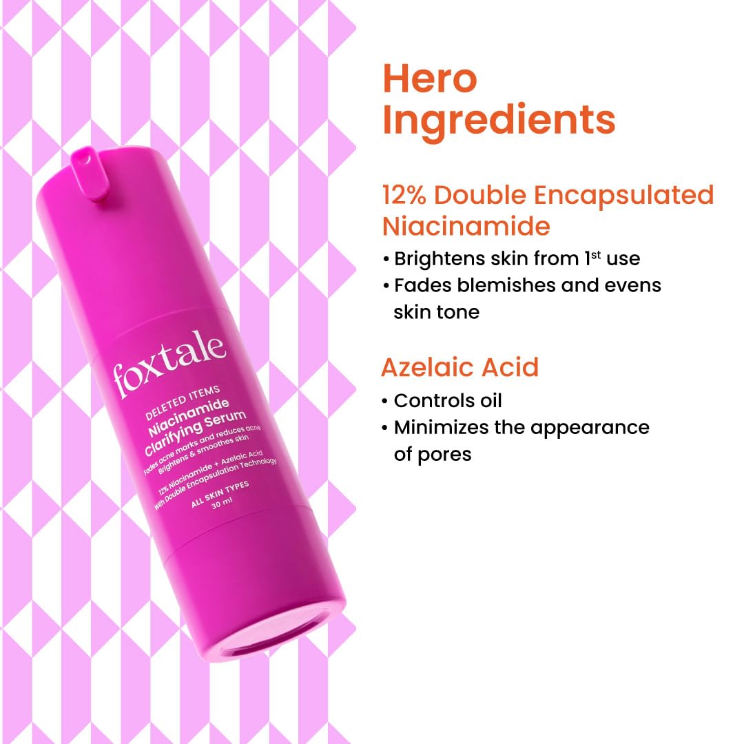 Foxtale 12% Niacinamide Face Serum, 30 ml