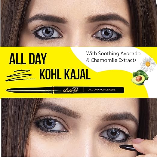 Iba All Day Kohl Kajal, Jet Black, 0.35g