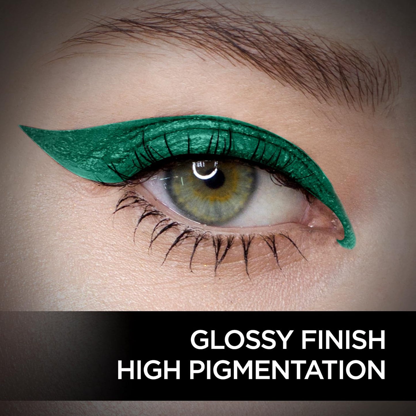 FACESCANADA Magneteyes Color Eyeliner Gel - Elegant Green,4 Ml|Glossy Finish|24Hr Long-Lasting
