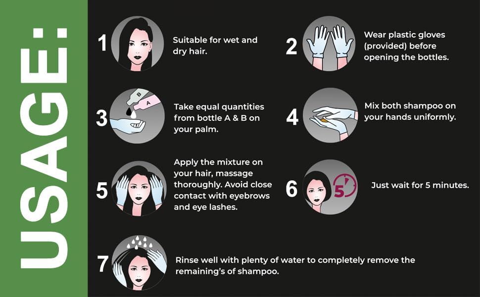 Urbanmac Fruit Vinegar Gel Hair Color Natural Hair Color Dye for Black Hair Dye (BLACK, 500ml x 2)