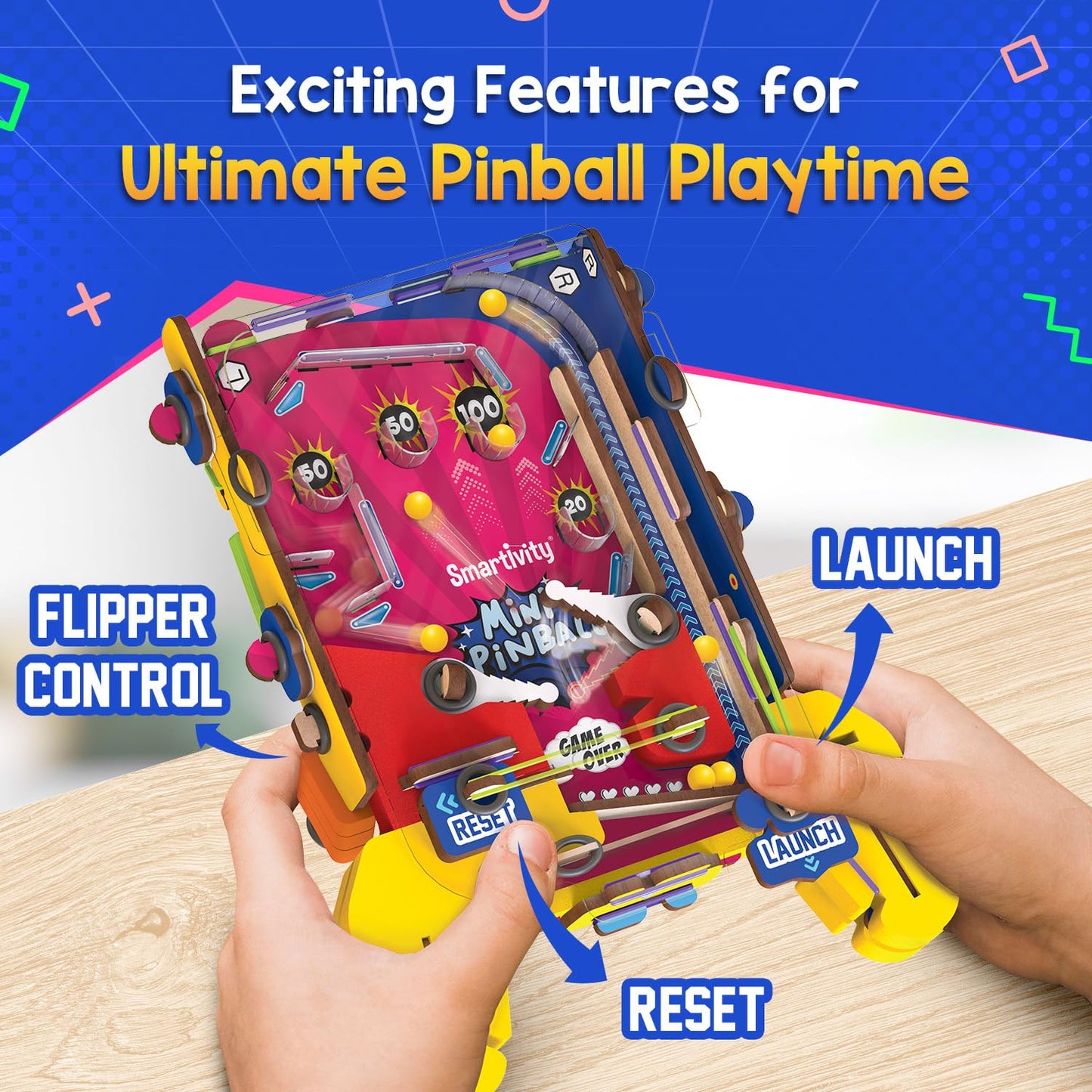 Smartivity DIY Pocket Pinball for Kids Ages 6 to 12 Years | Hand-Held Exciting Arcade Game