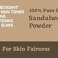 ETHERIC Natural Sandal Powder, 100 gm