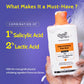 Chemist At Play 1% Salicylic Acid Exfoliating Body Wash | Paraben & SLS Free | Enriched with Vitamin E & Murumuru | Gentle Exfoliating Shower Gel | Prevents Dry, Rough, Bumpy Skin | 236ml (Pack of 3)