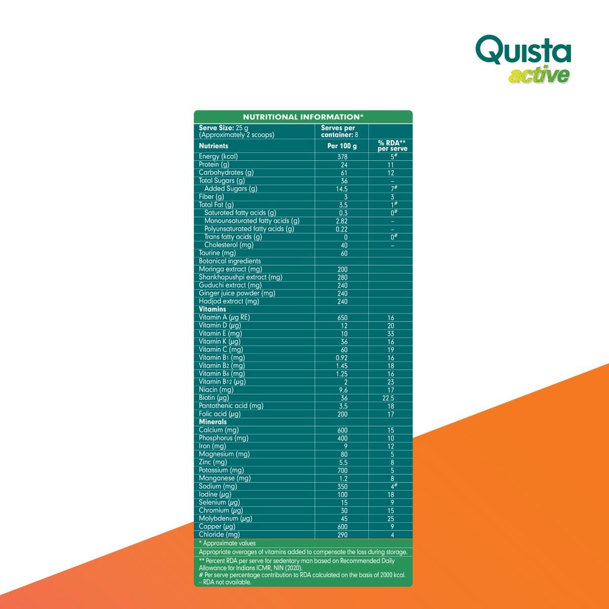 Himalaya Quista Active 200G Chocolate Flavour, Powder
