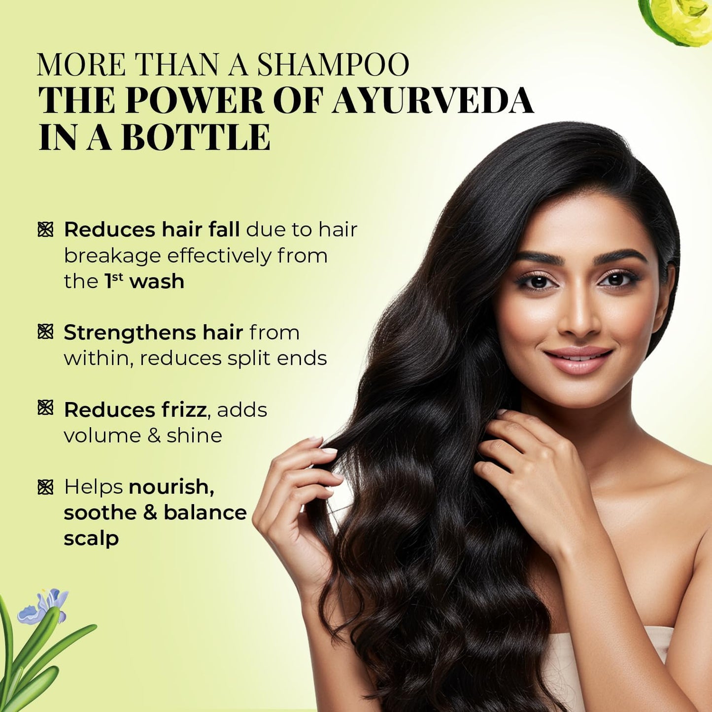 Just Herbs 8 in 1 Root Nourishing Amla Neem Hair Fall Control Shampoo 200 ml
