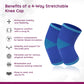 Flamingo Premium Knee Cap (Pair) Color-Blue | Size-M