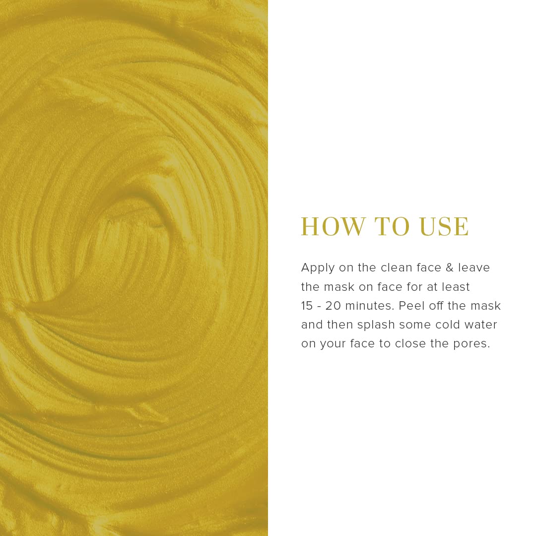 Khadi Natural Ayurvedic Gold Peel Off Mask, 50 gm