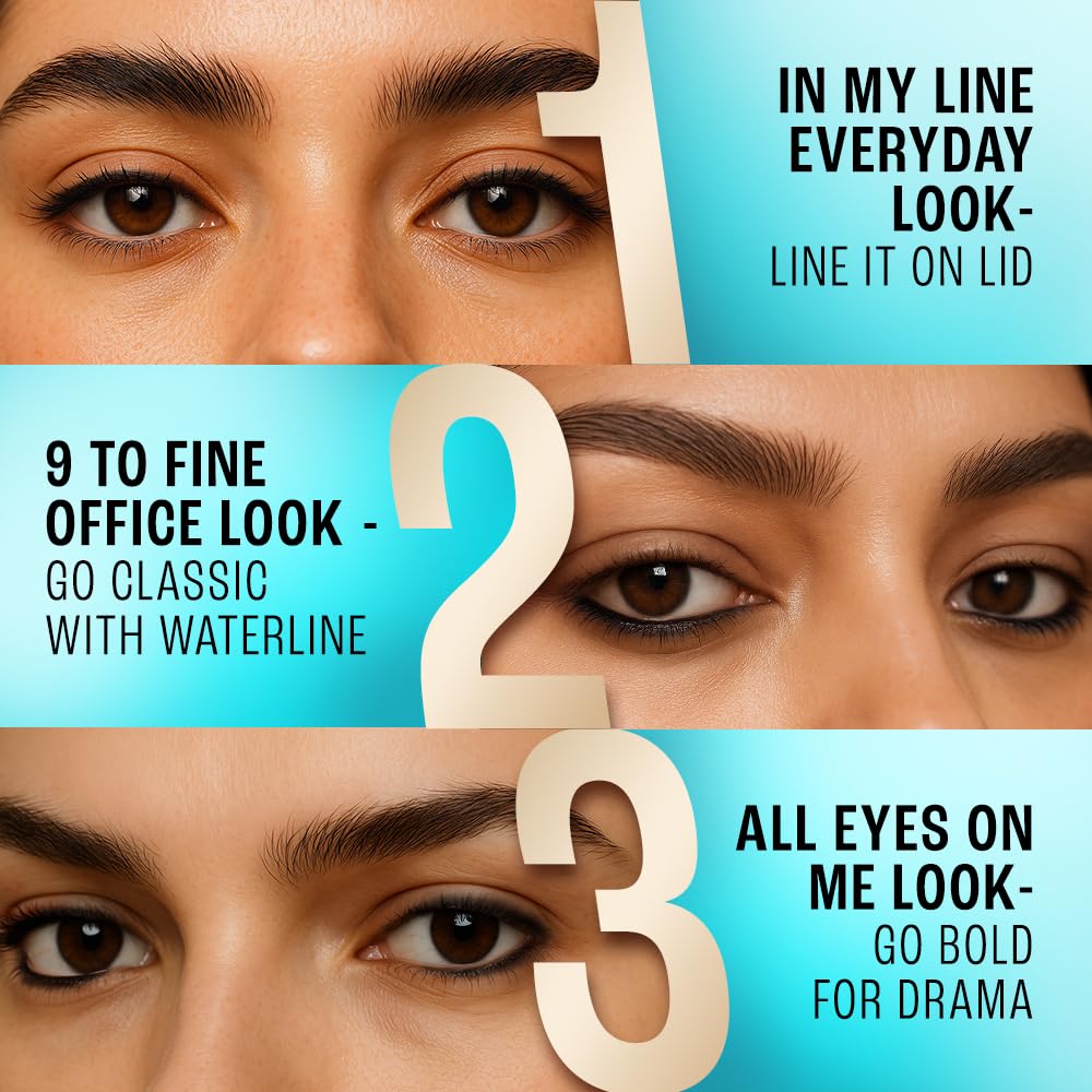 Lakme 9-5 Eyeconic Kajal, Classic Brown, 0.35gm