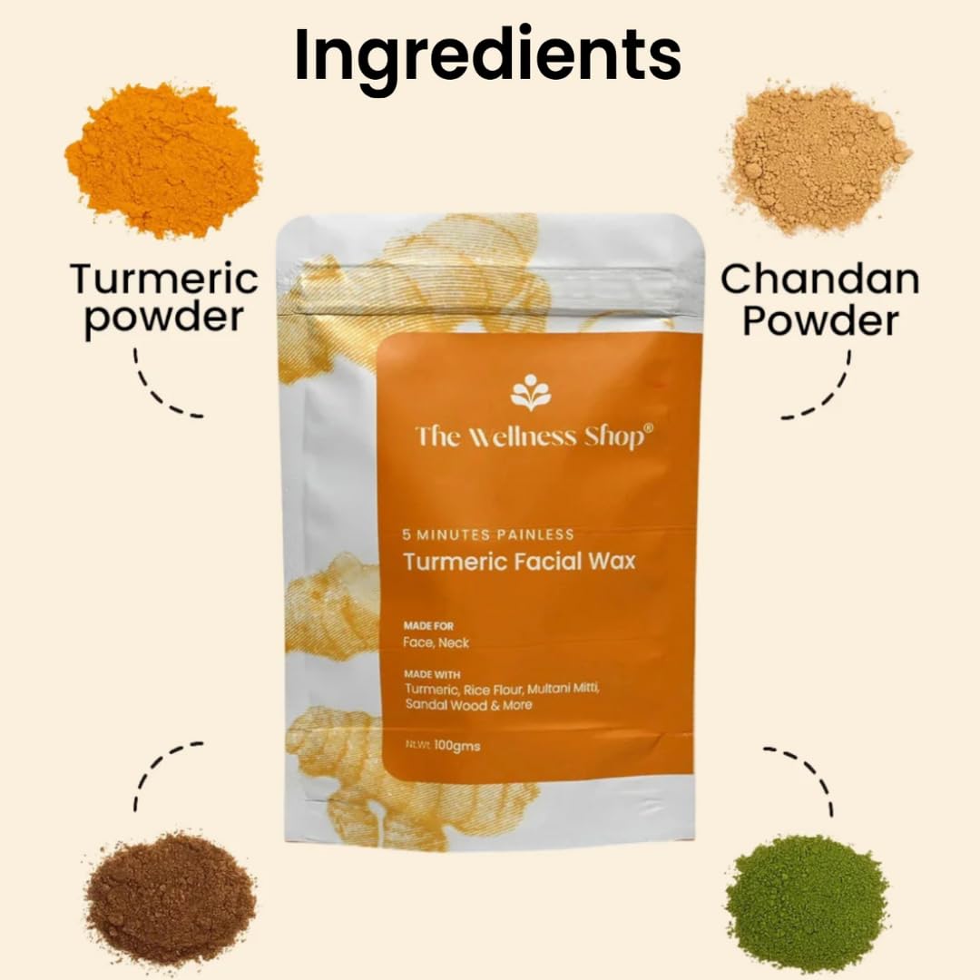 The Wellness Shop - Turmeric Facial Wax Powder, 100 gm