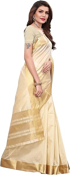 Yashika Linen Saree with Blouse Piece