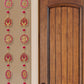 JH Gallery Wood Handmade Lotus Wall and Door Hanging (36 Inches Height - Pack of 4), Magenta