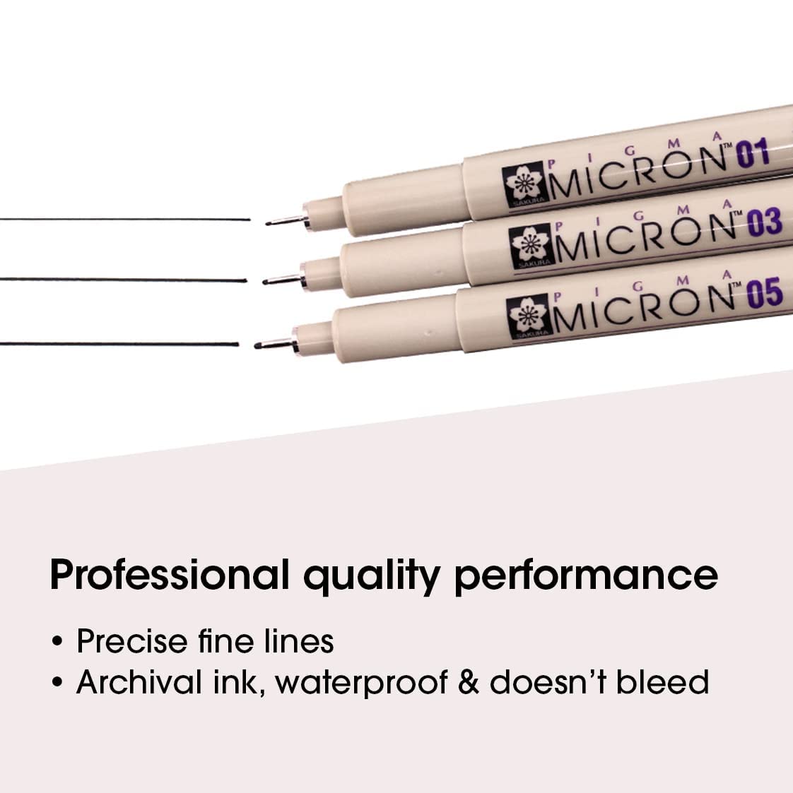 Sakura Pigma Micron Pens (Set Of 3),Black