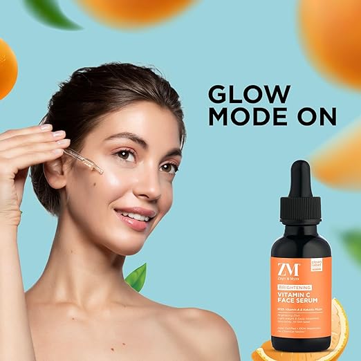 ZM Zayn & Myza Brite Me Up Vitamin C Face Serum | With Kakadu plum and most stable Vitamin C | For normal, combination, dry and sensitive skin| Reduces Blemishes, pigmentation