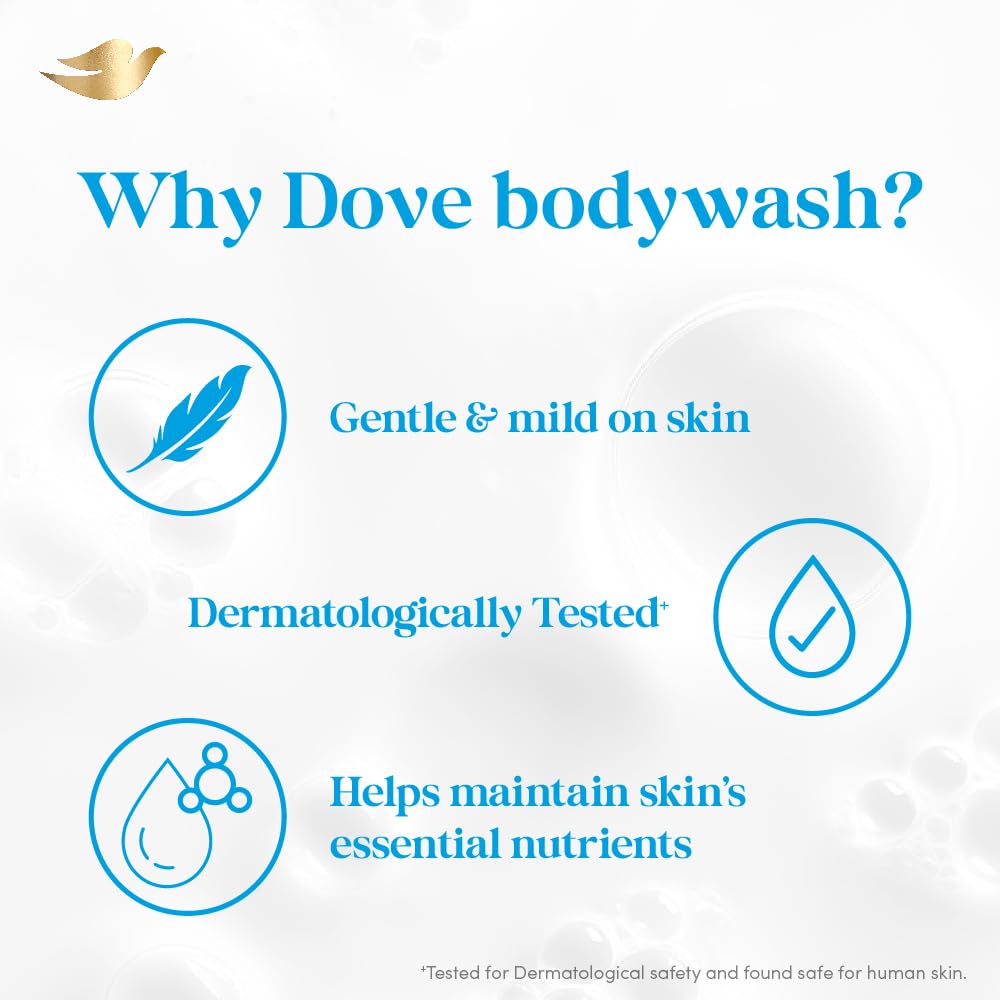 Dove Exfoliating Bodywash with Triple Hydration Serum, 825ml